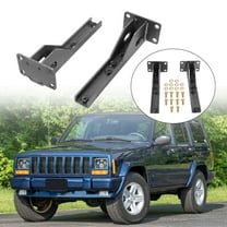 Kojem Rear Bumper Brackets Support Steel DIY Fabrication for 1986-2001 Jeep Cherokee XJ