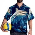 thumbnail image 4 of Starry Shark Men's Short Sleeve Casual Printed Button Down Beach Shirts - Summer Fashion Tops, 4 of 6