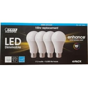 Feit Dimmable LED 5000K Daylight 4pack (100W Replacement) 17.5W