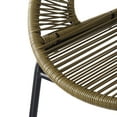 thumbnail image 5 of Christopher Knight Home Modern 28.5" Outdoor Faux Wicker Bar Stools, Metal Frame, Green, Set of 2, 5 of 9