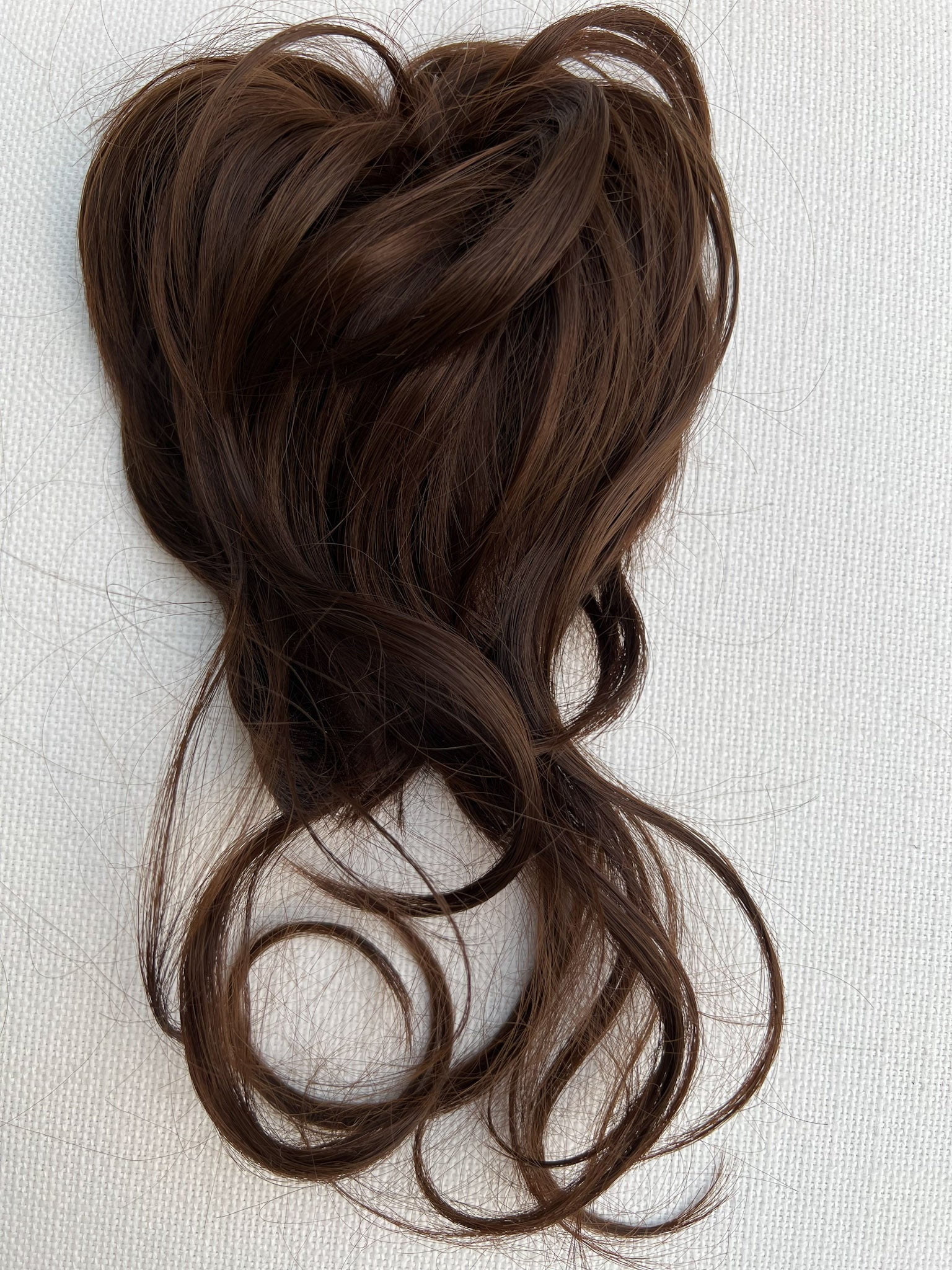 Apexhairs Messy Bun Hairpiece Chignon Curly Hair Bun Scrunchie Updo with Bangs Real Hair Bun