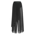 thumbnail image 4 of Aislor Women's Lyrical Mesh Modern Dance Bottoms Wide-leg Irregular Pants Dancewear Black XXL, 4 of 7
