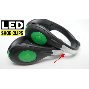 Mace Brand Nite Beams LED Shoe Clips, Safety Green-Pair - Walmart.com