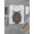 thumbnail image 3 of Colorful Tribal Wolf T-Shirt Men -Image by Shutterstock, Male Small, 3 of 4