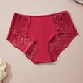 thumbnail image 2 of Vibrex Cotton Underwear for Women Fashion Women's Lace Solid Stretch Panties High Waist Underpants Panties Briefs,Breathable Comfortable Panties,Soft Undies,S-XL, 2 of 10