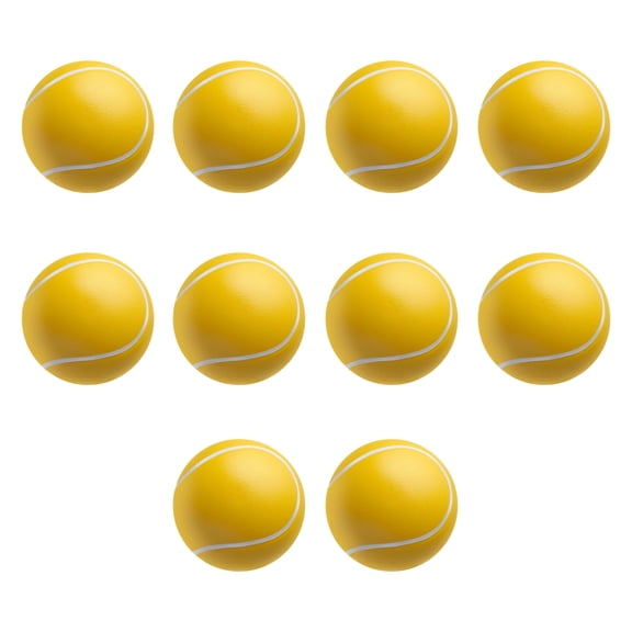 Tennis Ball Stress Balls (Blank - Yellow, • 10 stress balls)