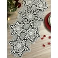 thumbnail image 2 of Handmade bead table runner, Christmas beaded runner, snowflakes, 13x36inch, 2 of 4