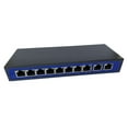 thumbnail image 1 of Methold 9 Port 10/100Mbps 8 POE Port 2 & Uplink Over Ethernet Adapter Switch Power Teléfono y Comunicación, 1 of 1