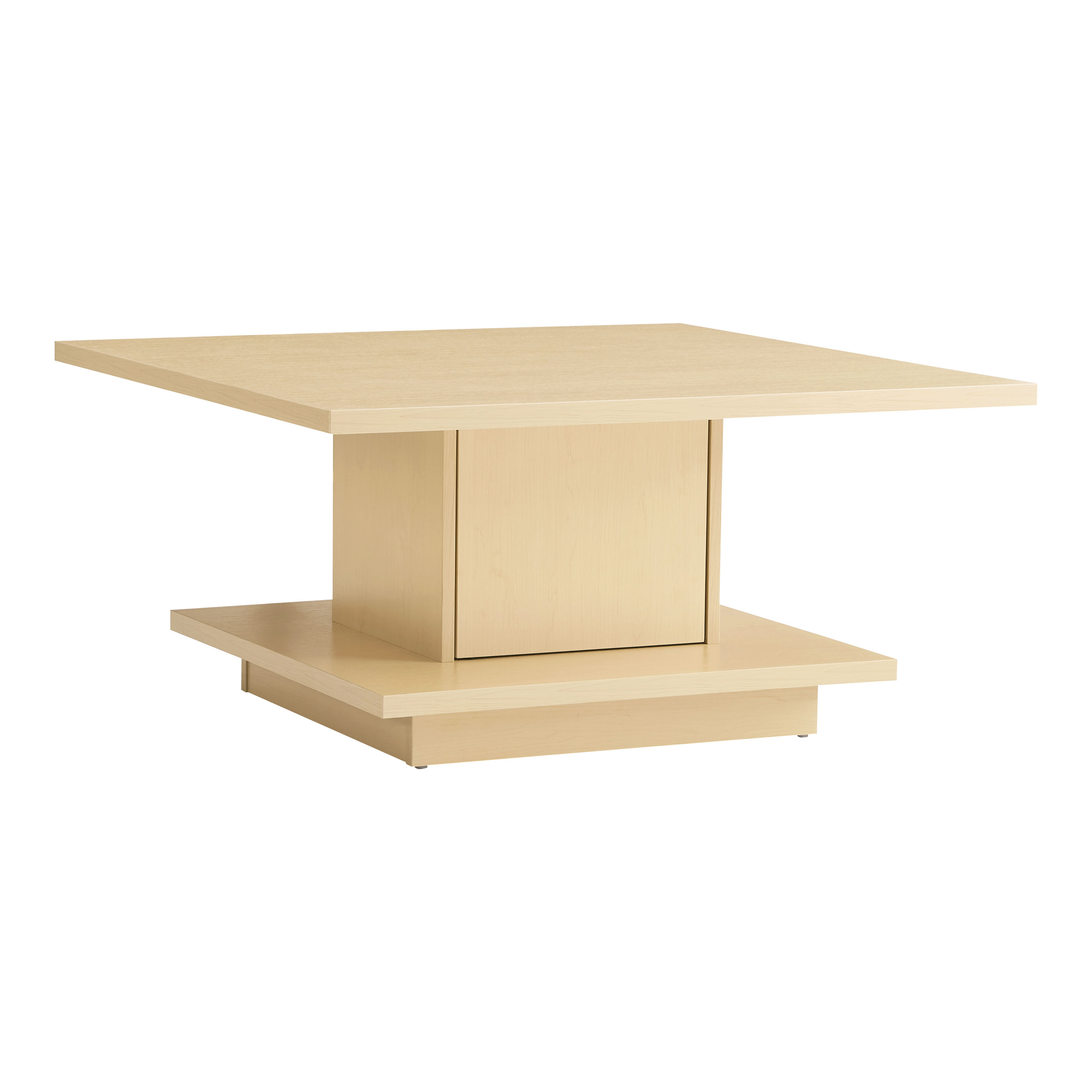 Furniture of America Aura Storage Wood Light Maple Coffee Table