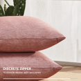 thumbnail image 4 of Deconovo Fundas de cojines decorativas - Juego of 4 Soft Linen Cushion Covers, Machine Washable Pillowcases for Sofa, Mahogany Red, 16x16 Inch, 4 of 7