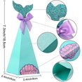 thumbnail image 3 of Paquete de 40 cajas de regalo con forma de sirena para fiestas de sirena, decoraciones para fiestas de cumpleaños, baby shower, decoración de bodas para niñas y niños, 3 of 5