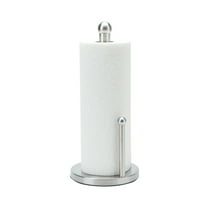 Kitchen Details Paper Roll Holder, Silver (Dims: 6.1x 6.1x 13.1 inch)