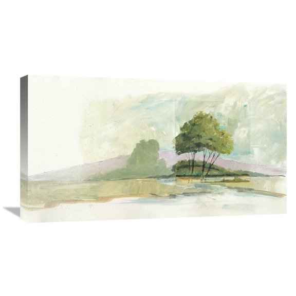 Global Gallery Avery Tillmon 'Lake Front II Dark' Canvas Wall Art