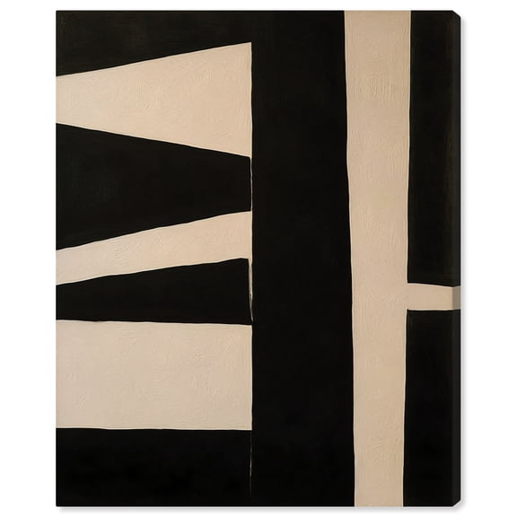 Windows With Frames Modern Earth Tone Abstracts Canvas Wall Art by Art Remedy, Gallery Wrapped, 16"x20"