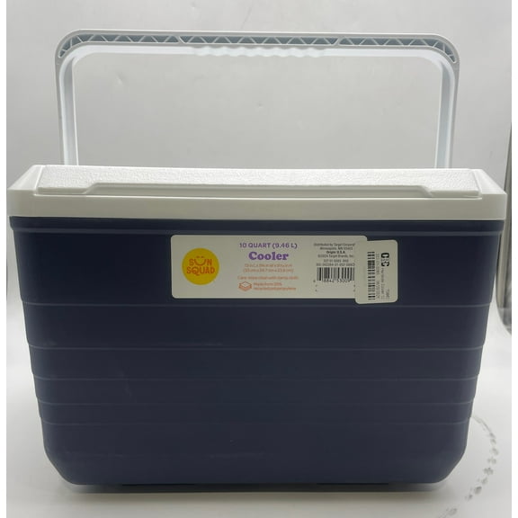 Open Box SUN SQUAD HARDSIDE COOLER 12 CANS/10QT - NAVY