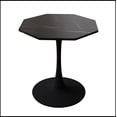 thumbnail image 4 of 31.50"Modern Octagonal Coffee Table with Printed Black Marble Table Top,Metal Base,, 4 of 9
