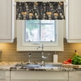 thumbnail image 2 of Yayeee Kitchen Valance Rod Pocket 54" x 18" Living Room Window Curtain, Halloween Dancing, 2 of 6
