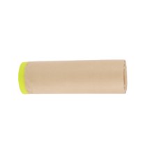 Unique Bargains Pre-Taped Masking Paper Automotive Paint Masking Paper 1 Pcs Kraft Paper Brown Green,49.21 Ft x 17.72"