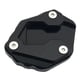 thumbnail image 1 of Soporte Lateral para motocicleta Zulema Almohadilla de pata de cabra negro, 1 of 4