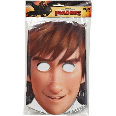 How to Train Your Dragon Party Masks, 8 Count, Party Supplies