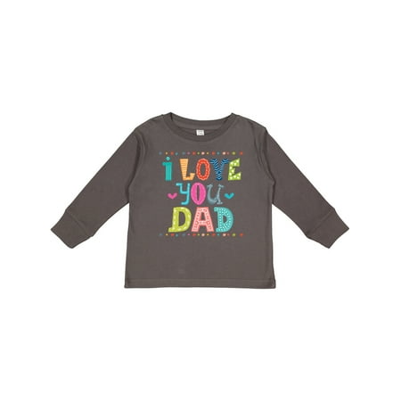 

Inktastic Fathers Day I Love You Dad Gift Toddler Boy or Toddler Girl Long Sleeve T-Shirt