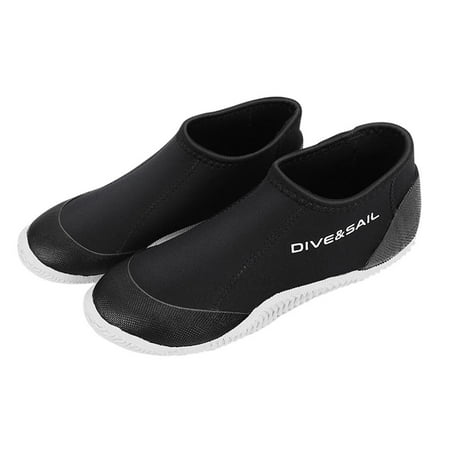 

Neoprene Dive Boots Slip Rubber Sole Booties Diving Shoes Booties Rafting Black Gray 39