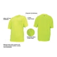 thumbnail image 3 of Playera Industrial Manga Corta Alta Visibilidad P/Trabajo Dry Fit Sport, General Electric, Talla G, 3 of 3
