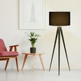 thumbnail image 5 of Teamson Home Romanza Lampe de Sol Trépied Éclairage Moderne - Noir, 5 of 5