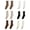 6 pairs mixed, variant on 6 Pairs Stretchy Ruffle Turn Cuffs Ankle Socks for Women Girls Soft Ribbed Knitted Cotton Blend Frilly Ankle Socks Gift