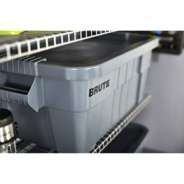Rubbermaid Commercial Products Brute 14 Gal. Storage Tote in Gray  FG9S3000GRAY - The Home Depot