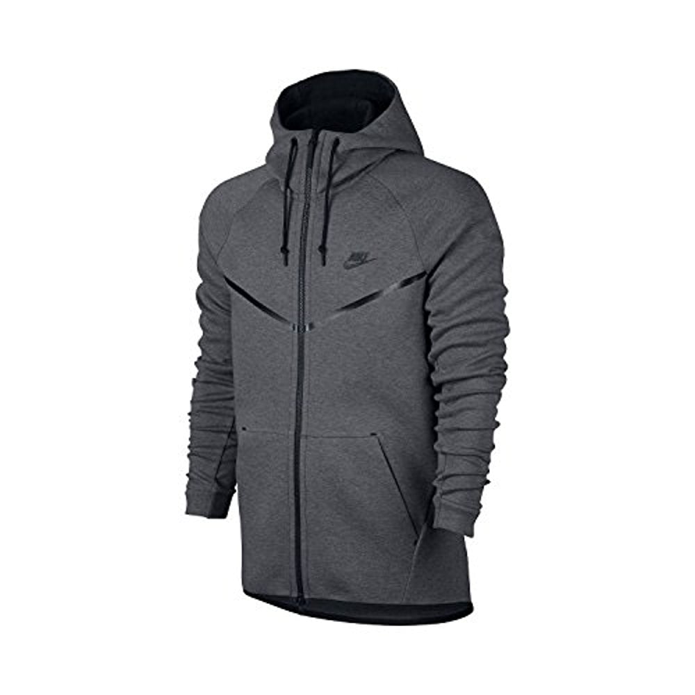 Nike - Nike Tech Full Zip Men's Hoodie Carbon Heather-Black 805144-091 ...