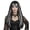 Silver & Black, variant on Underwraps Goth Black Long Wig With Silver Highlights, Straight Layered Costume Wig, Adjustable Lightweight Cosplay Hair For Halloween Parties One Size
