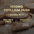thumbnail image 2 of Psyllium Husk Capsules 1500 mg – Extra Strength Fiber Supplement for Quality Daily Digestion, Colon Health & Regularity Support, Natural Plant-Based Fiber Pills - Vegan, Bottled in USA - 120 Capsules, 2 of 9