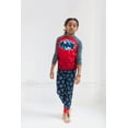 thumbnail image 2 of DC Comics Justice League Batman Christmas Big Boys Pajama Shirt and Pants Sleep Set Toddler to Big Kid, 2 of 5