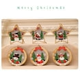 thumbnail image 3 of Christmas Wooden Lights Hanging Decorations Ornaments Pendants with Lights Party Gifts Lanyard(Five-pointed star deer), 3 of 9