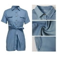 thumbnail image 6 of Clearance!NMMUED Denim Jumpsuit for Women, Denim Romper, Short Jumpsuits for Women, Jumpsuits for Women Casual, Jean Jumpsuit for Women, Sky Blue S, 6 of 8