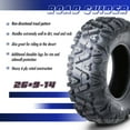 thumbnail image 2 of Set of 2 ATV UTV Tires 26x9-14 26x9x14 6PR Mud, 2 of 11