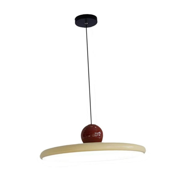 Lámpara colgante LED moderna de 40 cm para restaurante, cafetería o dormitorio. beige
