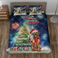 thumbnail image 2 of Merry Christmas and Happy New Year Santa Rhodesian Ridgeback Holiday Xmas Winter 2025 Quilt Bedding Set Ridgebacks Dog Lover Gifts 1 Blanket Bed Cover 2 Pillowcases - 00024, 2 of 5