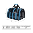thumbnail image 3 of Pet Cat Carrier Bolso al aire libre Bolsa plegable para mascotas Bolsa de viaje para mascotas (Azul S), 3 of 3