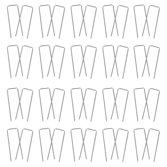 CATIEBYE 150Pcs U Shaped Metal Pins for Securing Floral Arrangements Craft Projects Silver