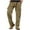Beige, variant on Coorders George Big Men's Fit Cargo Pants With Stretch, Mens Cotton Hiking Drawstring Pants for Big and Tall, Khaki,Size XXL