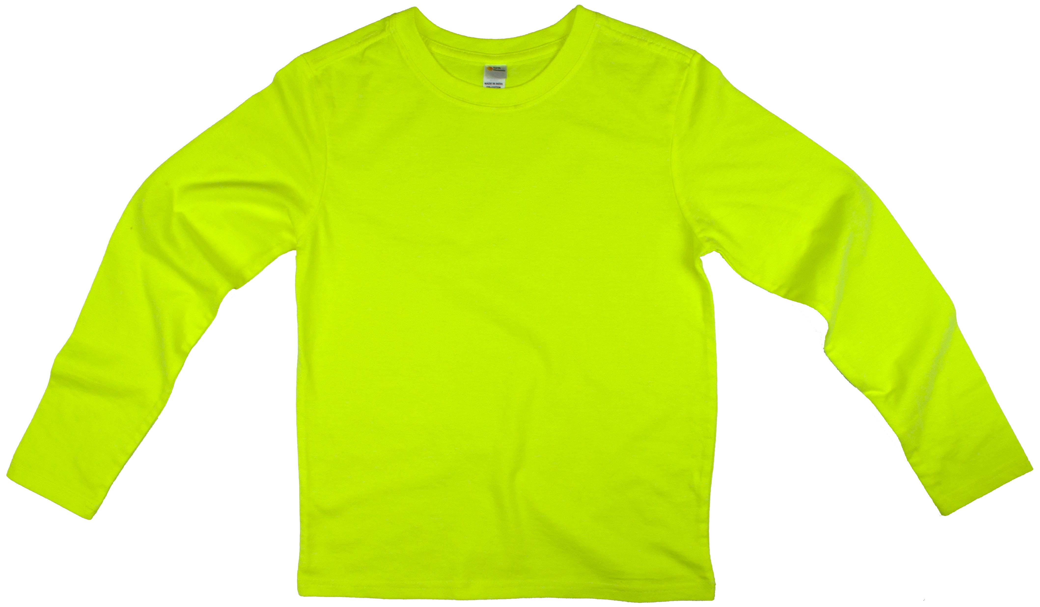 neon yellow shirt