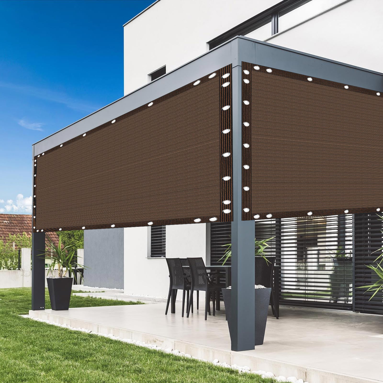 TOPCHANCES 70% Garden Shade Cloth, HDPE Mesh Tarp with Upgraded Grommets, UV-Resistant Outdoor Sun Shades for Greenhouse, Garden, Patio Plants, Pergola