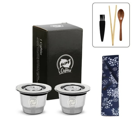 

ICafilasiCafilas Vip Link for Nespresso-Reutilisable Refillable Capsules Crema e Crema Foam Peel Reusable Home Cafe Filter Reusable