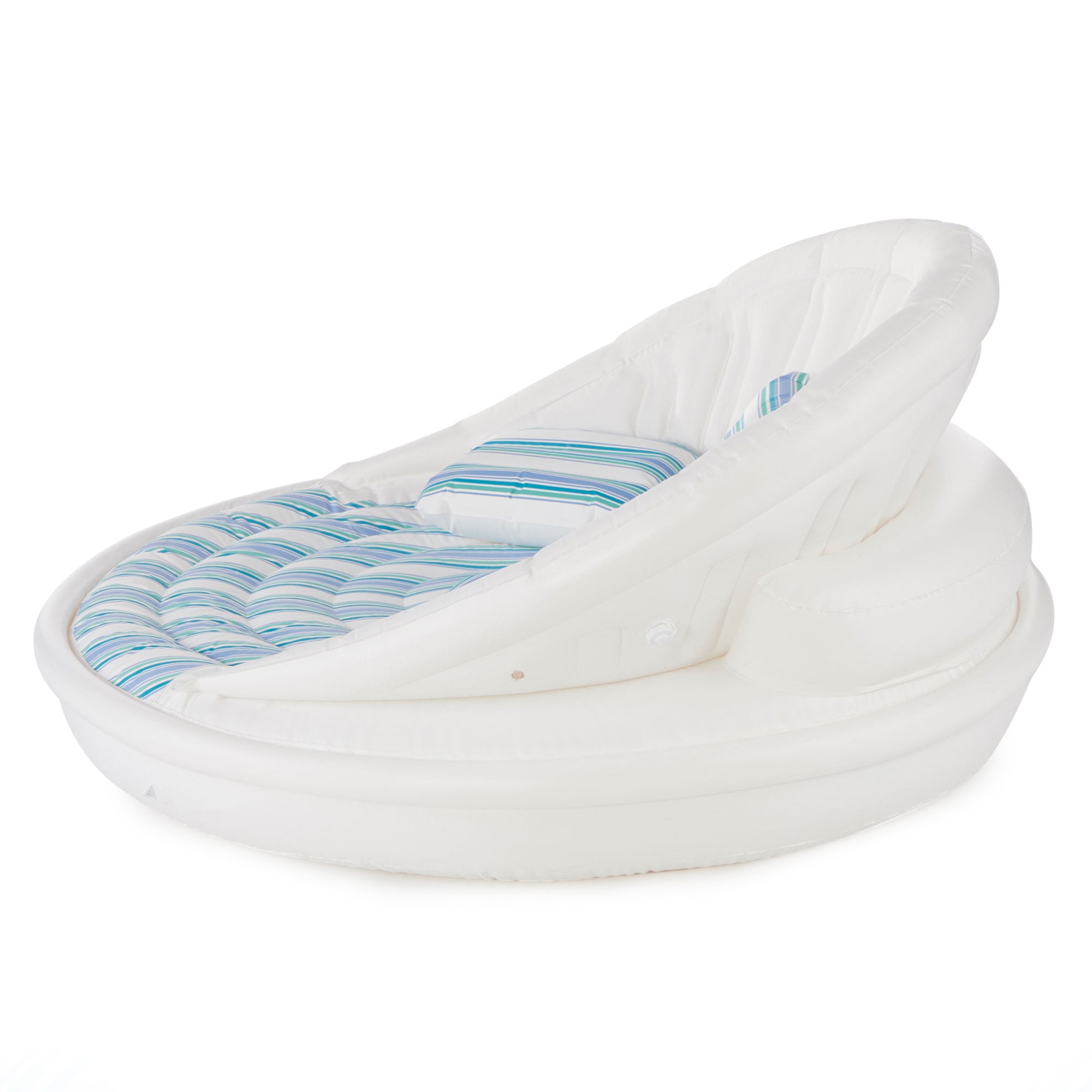 Swimline Solstice Aqua Sofa Inflatable Pool Lounger with Instaflate System