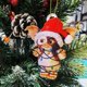 thumbnail image 1 of Lindos calcetines de acrílico con forma de sombrero de Papá Noel de Gremlins en 2D, artilugio de perro Gremlins, dragón volador colgante, colgantes para árbol de Navidad, regalo de Navidad, 1 of 5