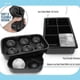thumbnail image 1 of Food Grade Silicone Ice Cube Tray 6 Grids Round Ice Ball Cube Mold Small Ice Maker for Whiskey, Reusable, 1 of 5
