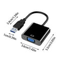 thumbnail image 2 of USB to VGA Adapter for Monitor, VGA to USB 3.0 Converter 1080P Multi-Display Video Cable for Laptop Desktop PC to Monitors, Projector, TV, 2 of 3