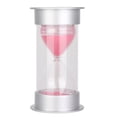 thumbnail image 1 of Reloj de arena plateado y rosa con temporizador de 25 minutos, reloj de arena para escritorio, juguete decorativo, 1 of 8